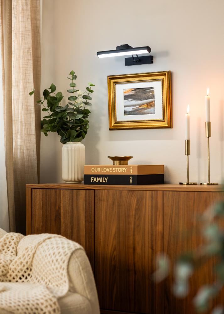 KAILA Gleam Baterijska osvetlitev za slike 32 cm - Črna