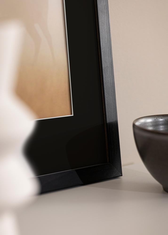 Okvir Eleganten Črna 30x40 cm - Paspartŭ Črna 21x29,7 cm (A4)