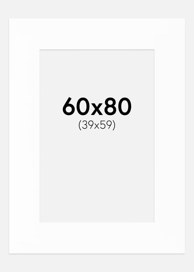 Paspartŭ XL Standarden Bela Bel notranji rob 60x80 cm (39x59)