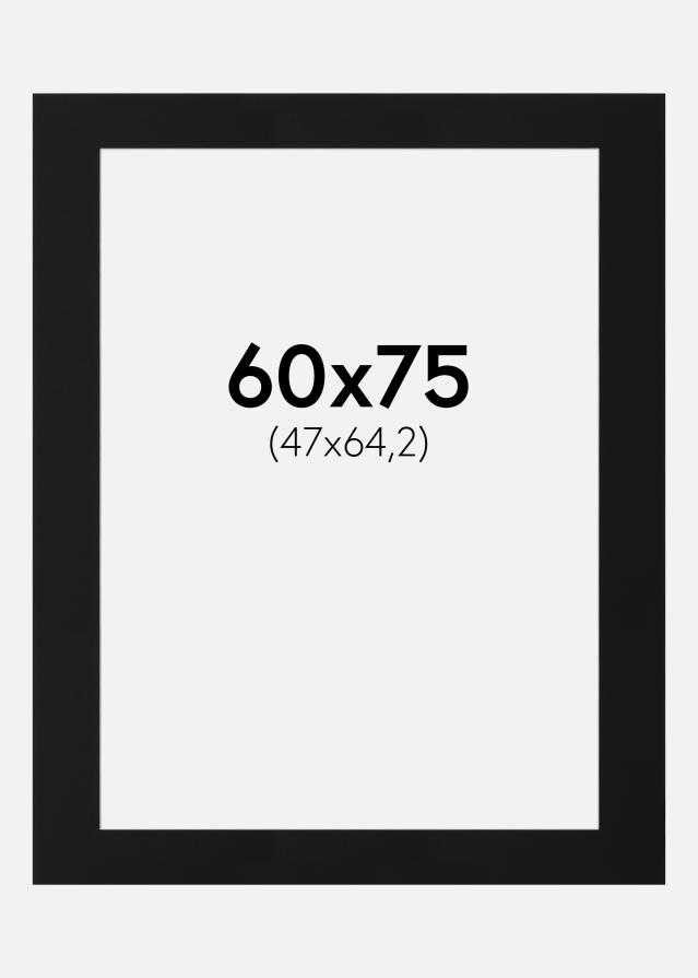 Paspartŭ Črni Standard (Belo Jedro) 60x75 cm (47x64,2)