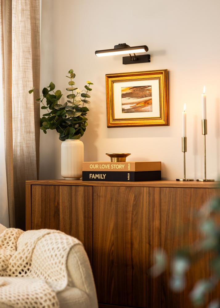 KAILA Gleam Baterijska osvetlitev za slike 32 cm - Črna