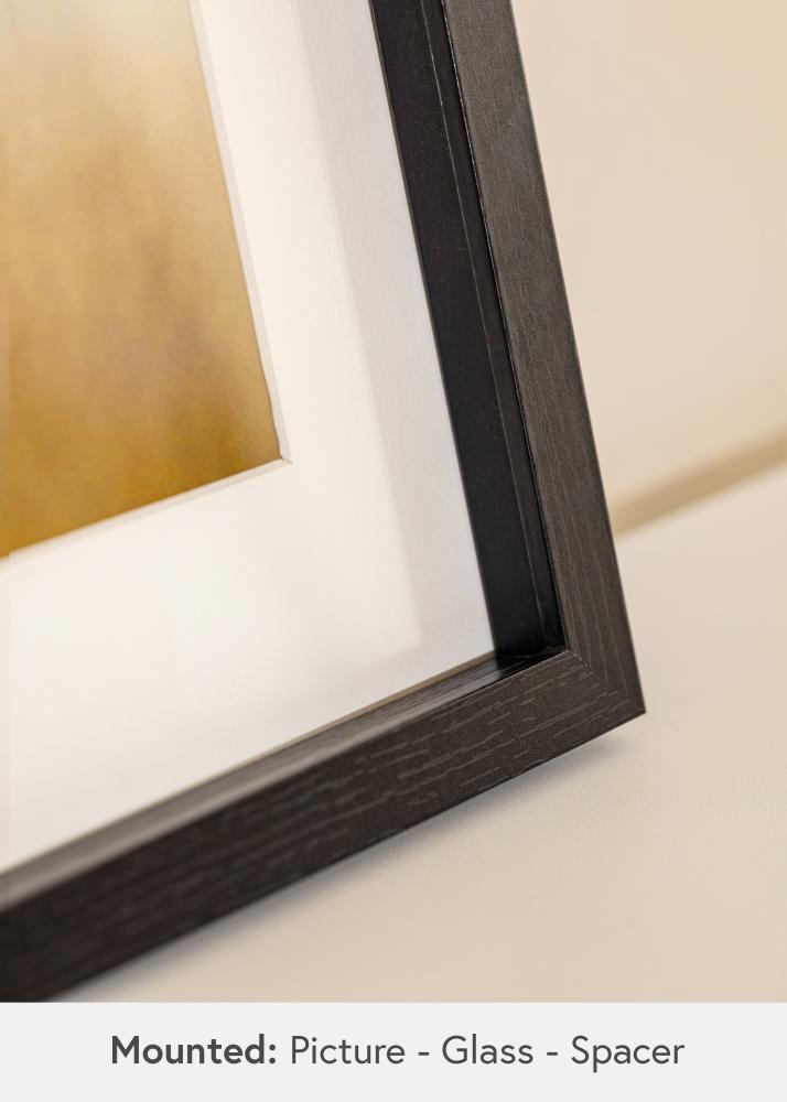 BGA Škatlasti okvir Akrilno steklo Črna 29,7x42 cm (A3)