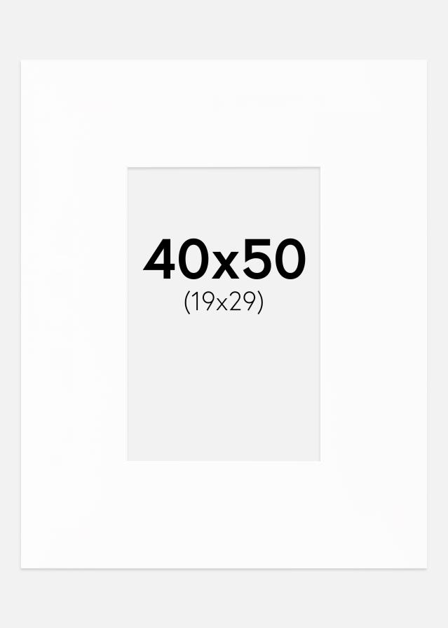 Paspartŭ XL Standarden Bela Bel notranji rob 40x50 cm (19x29)