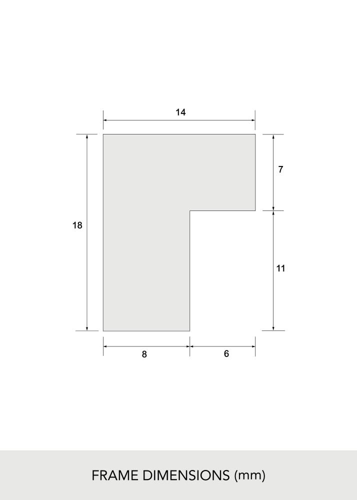 Okvir Masivni hrast Akrilno steklo 21x29,7 cm (A4)