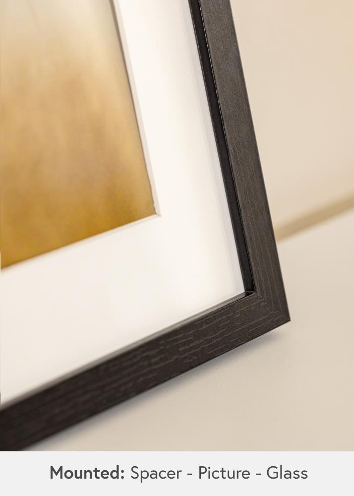 BGA Škatlasti okvir Akrilno steklo Črna 29,7x42 cm (A3)