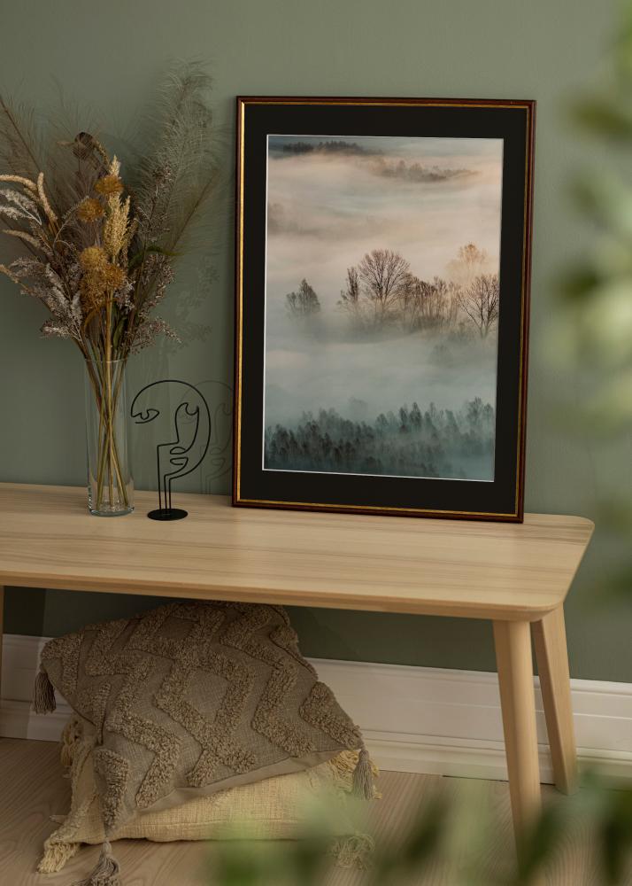 Okvir Horndal Rjava 50x60 cm - Paspartŭ Črna 14x18 inches