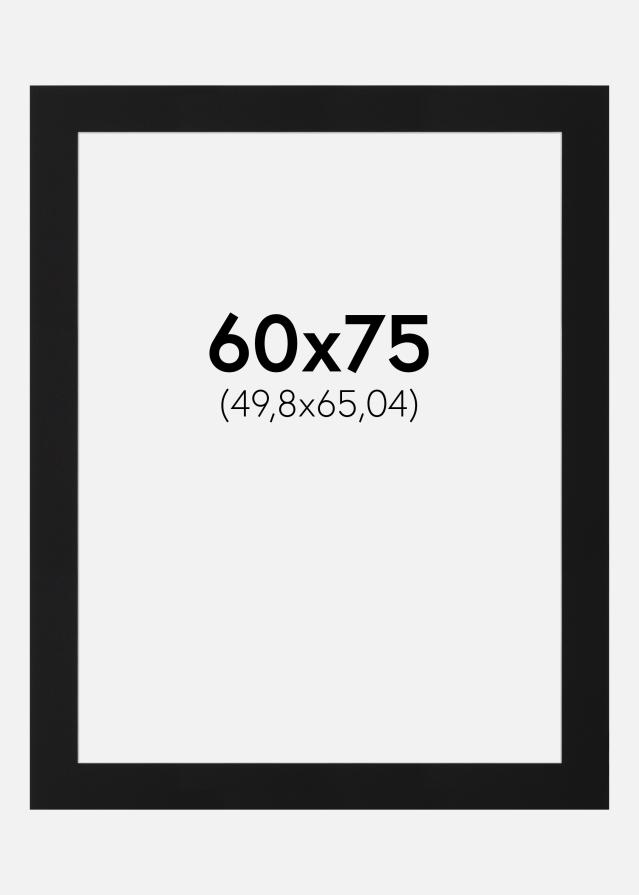 Paspartŭ Črni Standard (Belo Jedro) 60x75 cm (49,8x65,04)