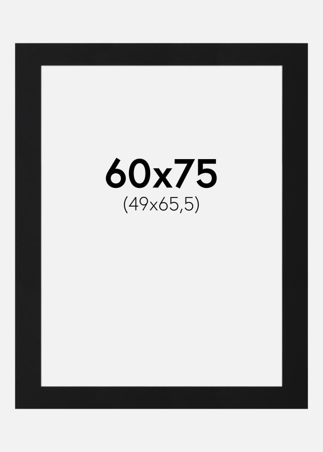 Paspartŭ Črni Standard (Belo Jedro) 60x75 cm (49x65,5)