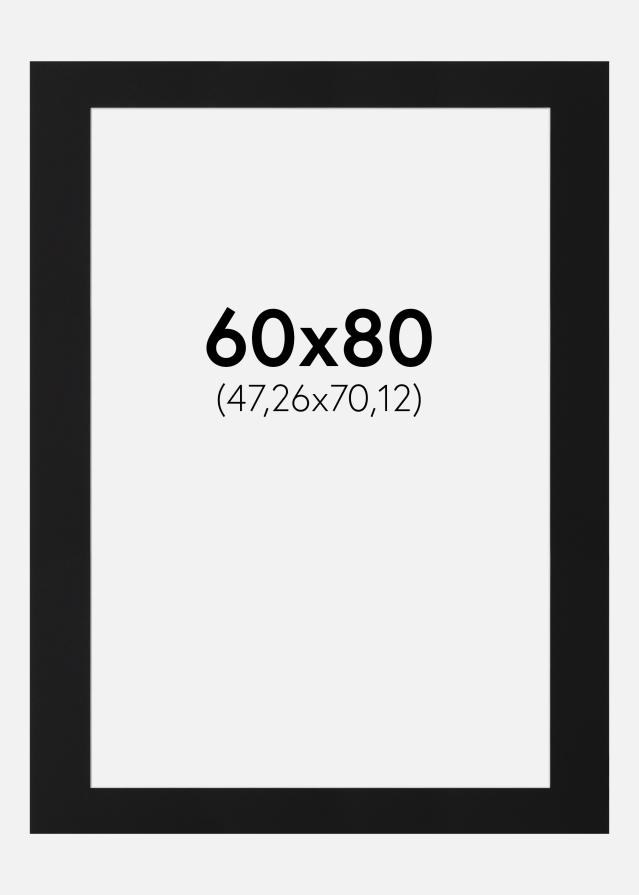 Paspartŭ Črni Standard (Belo Jedro) 60x80 cm (47,26x70,12)