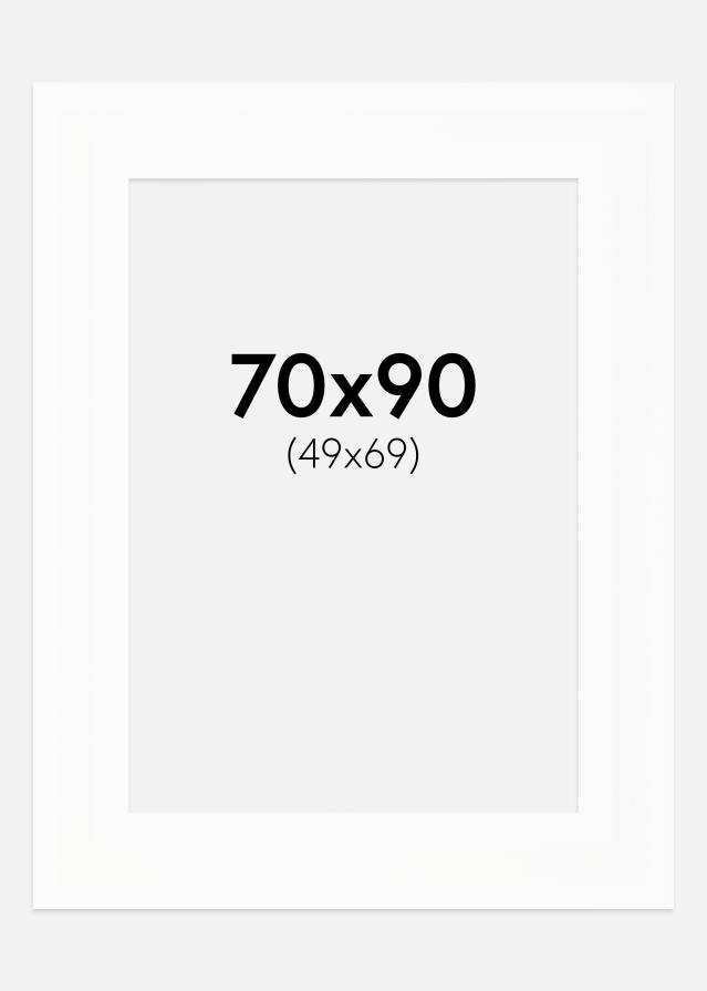 Paspartŭ XL Bela Bel notranji rob 70x90 cm (49x69)