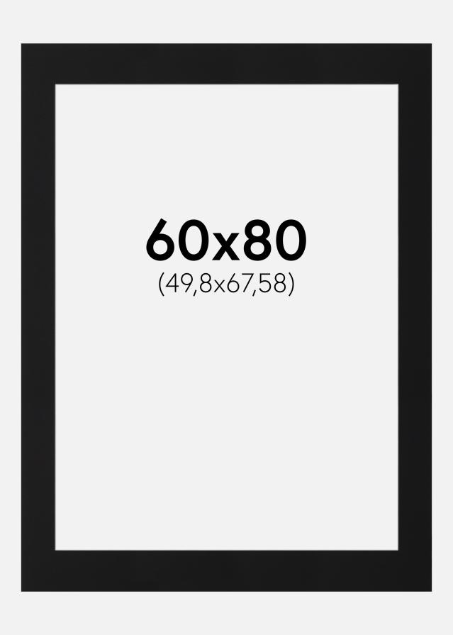 Paspartŭ Črni Standard (Belo Jedro) 60x80 cm (49,8x67,58)