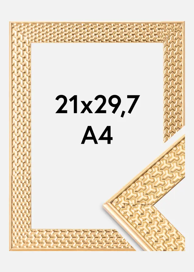 Okvir Grace Akrilno steklo Zlata 21x29,7 cm (A4)