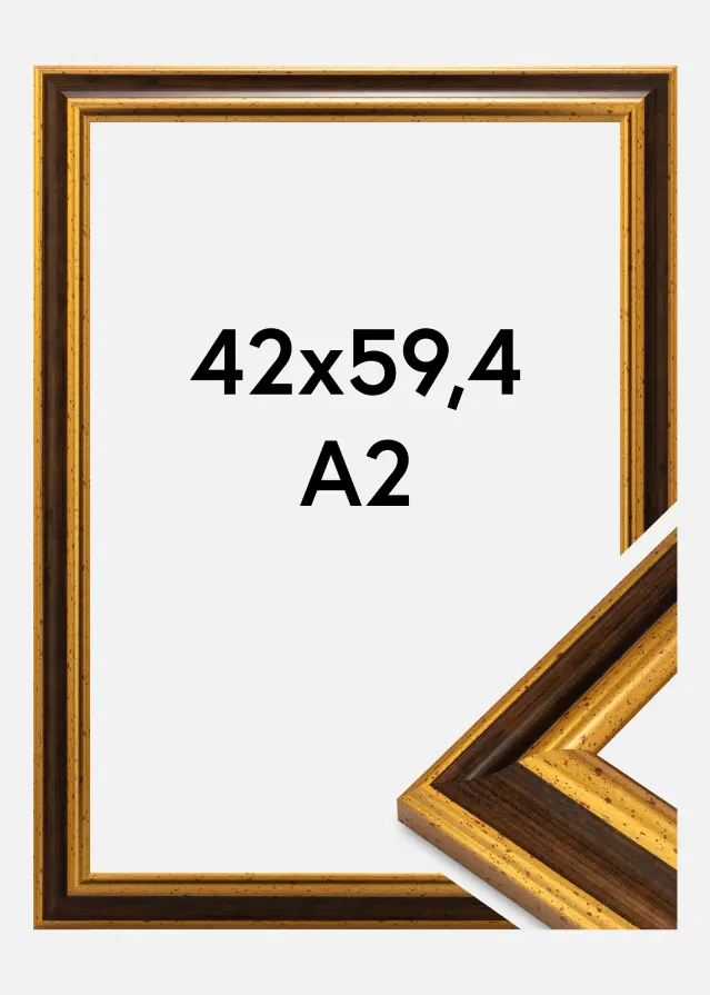 Okvir Aberystwyth Akrilno steklo Zlato 42x59,4 cm (A2)