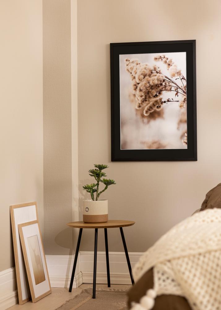 Okvir Eleganten Črna 30x40 cm - Paspartŭ Črna 21x29,7 cm (A4)