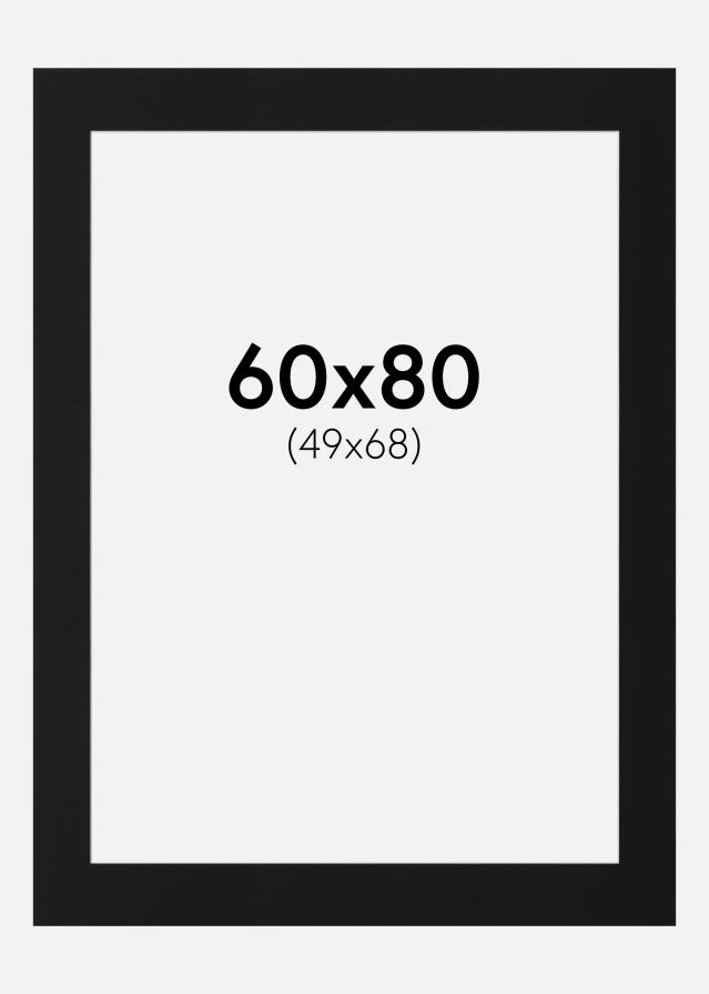 Paspartŭ Črni Standard (Belo Jedro) 60x80 cm (49x68)