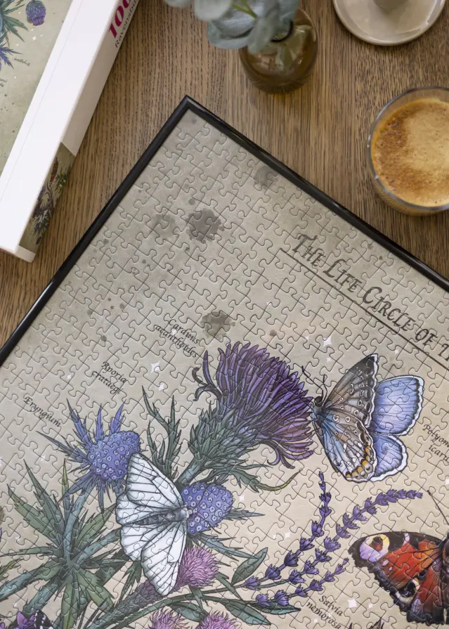 Okvir za sestavljanko Črna 70x100 cm