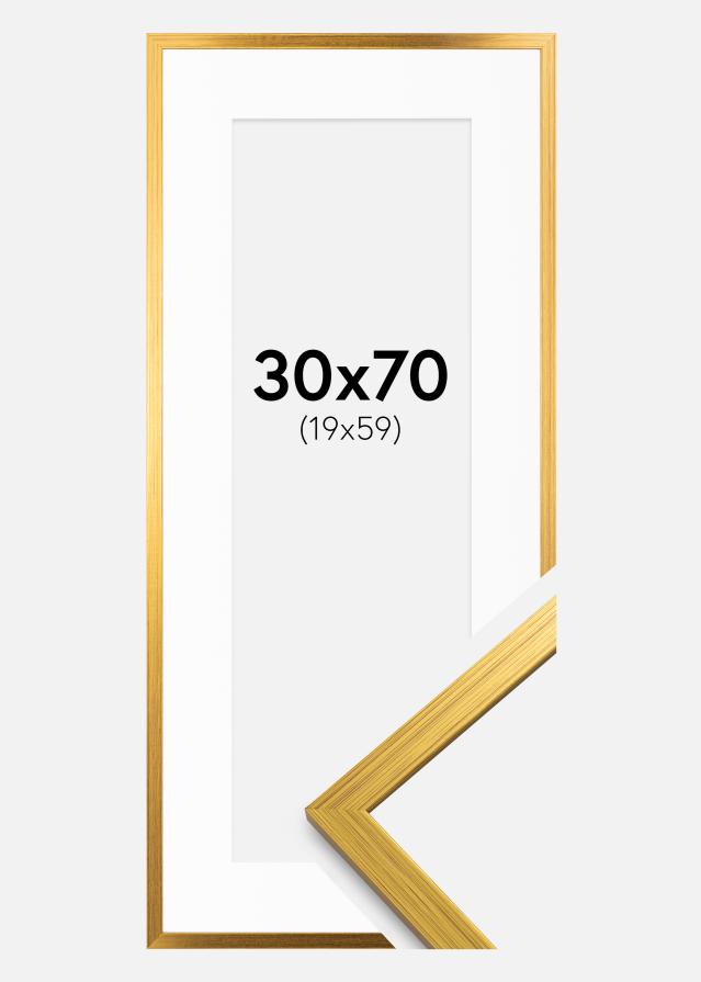 Okvir Edsbyn Zlata 30x70 cm - Paspartŭ Bela 20x60 cm