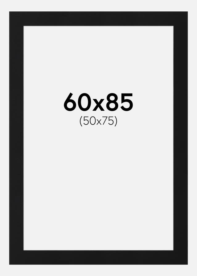 Paspartŭ Črni Standard (Belo Jedro) 60x85 cm (50x75)