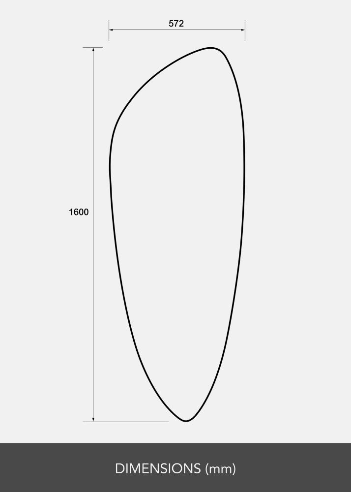 Ogledalo Slim Clear 160x57 cm