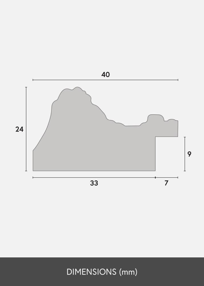 Okvir Ornate Akrilno steklo Zlata 70x100 cm