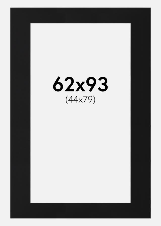 Paspartŭ Črni Standard (Belo Jedro) 62x93 cm (44x79)