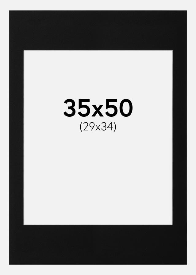 Paspartŭ Canson Črna Bel notranji rob 35x50 cm (29x34)