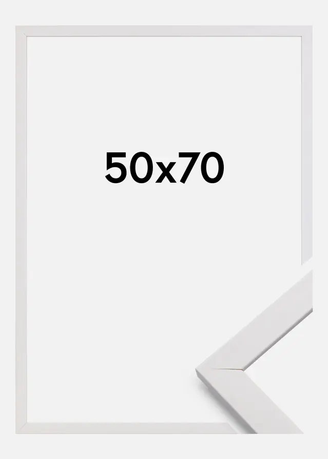 Okvir Eleganten Akrilno steklo Bela 50x70 cm