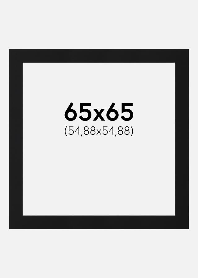 Paspartŭ Črni Standard (Belo Jedro) 65x65 cm (54,88x54,88)