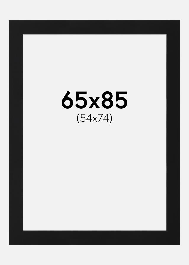 Paspartŭ Črni Standard (Belo Jedro) 65x85 cm (54x74)