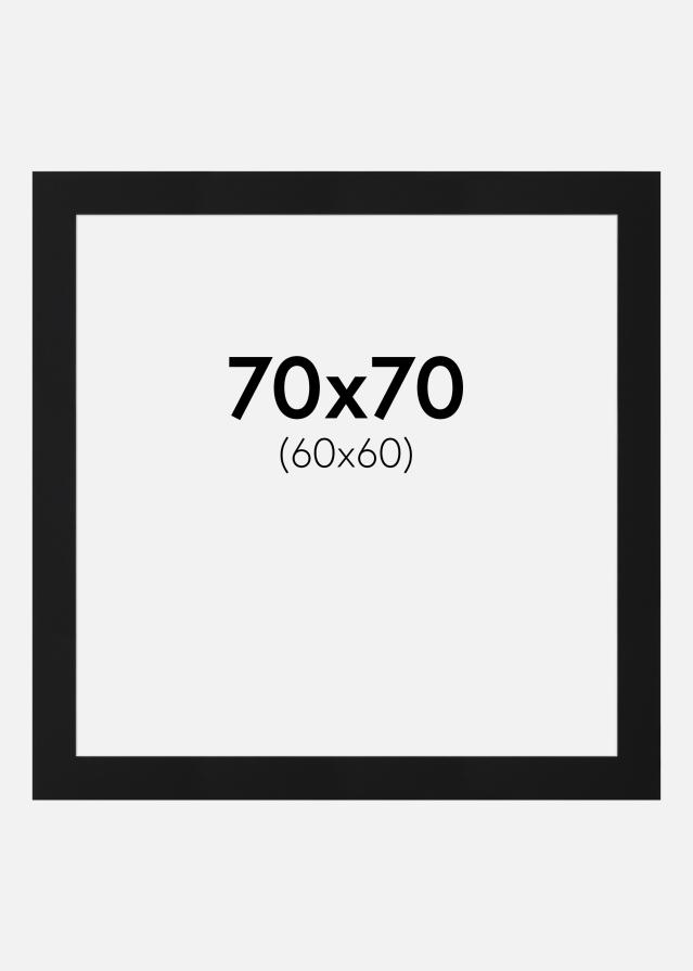 Paspartŭ Črni Standard (Belo Jedro) 70x70 cm (60x60)