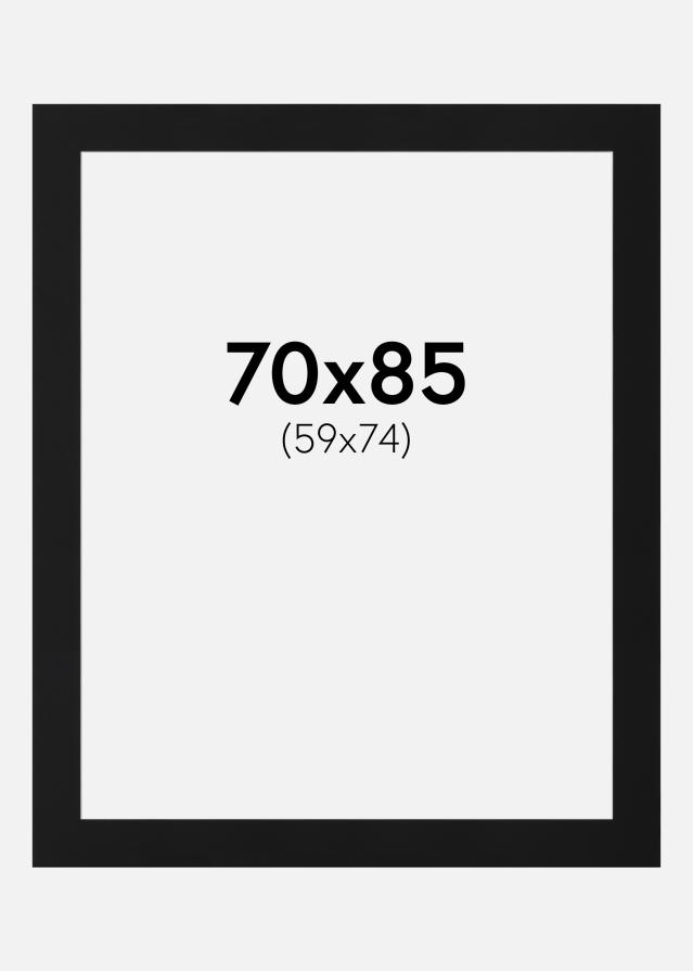 Paspartŭ Črni Standard (Belo Jedro) 70x85 cm (59x74)