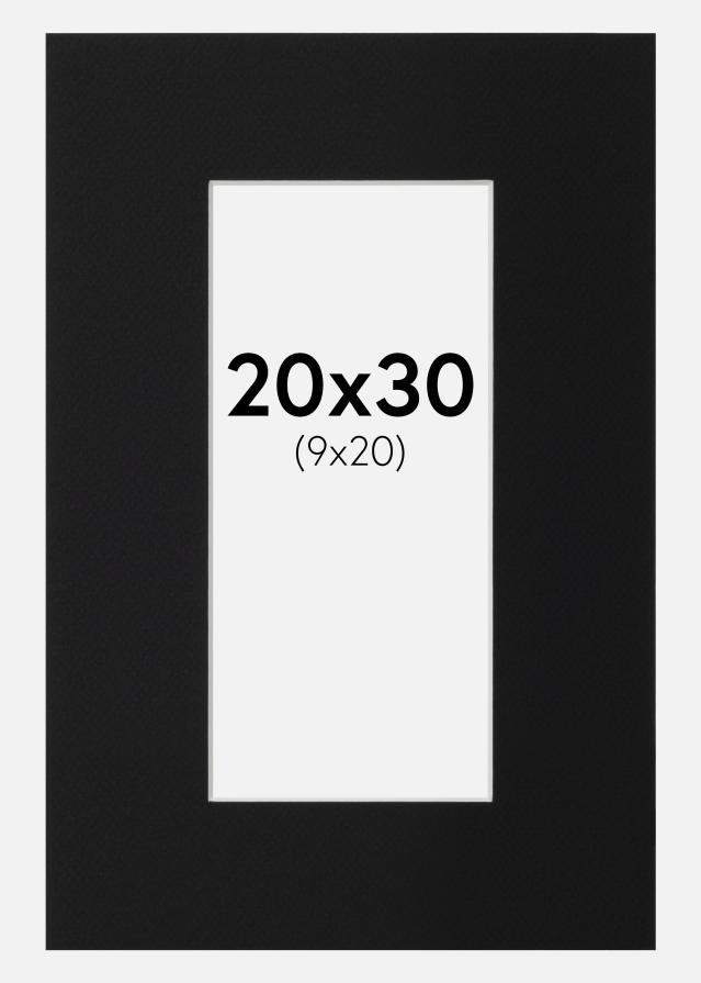 Paspartŭ Črni Standard (Belo Jedro) 20x30 cm (9x20)