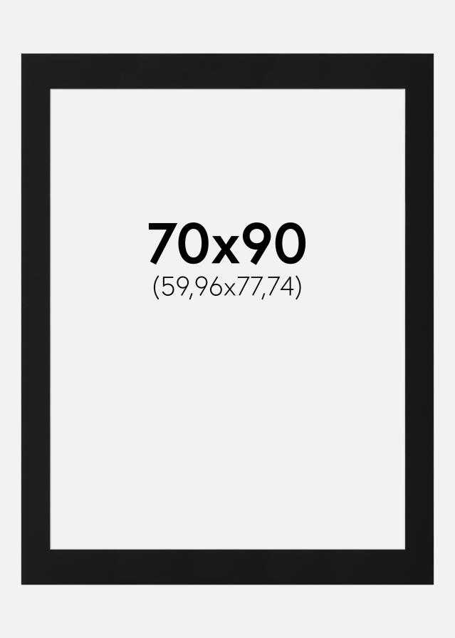 Paspartŭ Črni Standard (Belo Jedro) 70x90 cm (59,96x77,74)