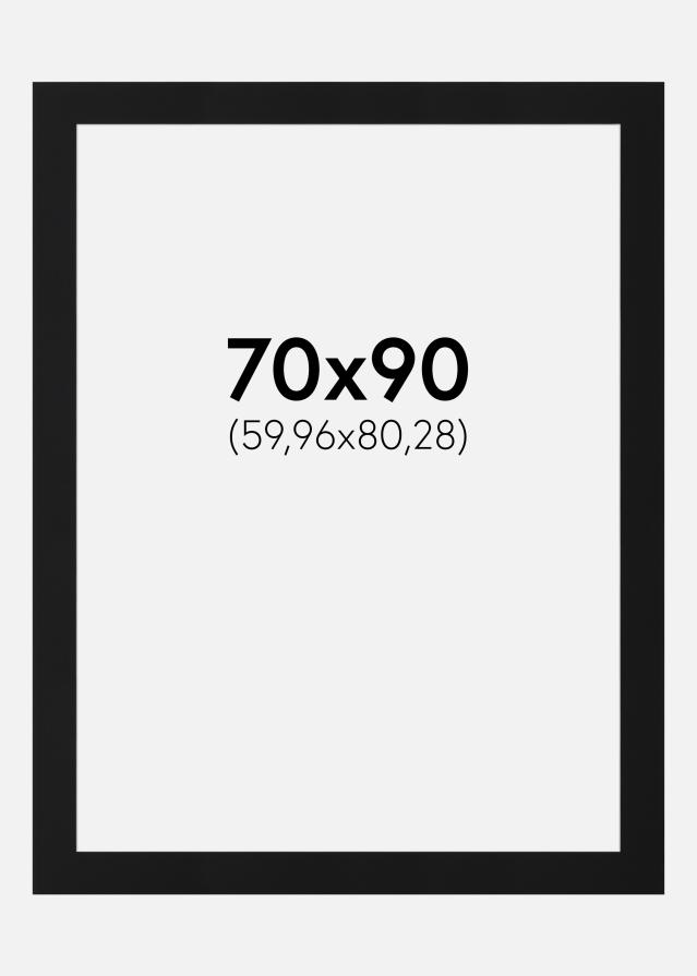 Paspartŭ Črni Standard (Belo Jedro) 70x90 cm (59,96x80,28)