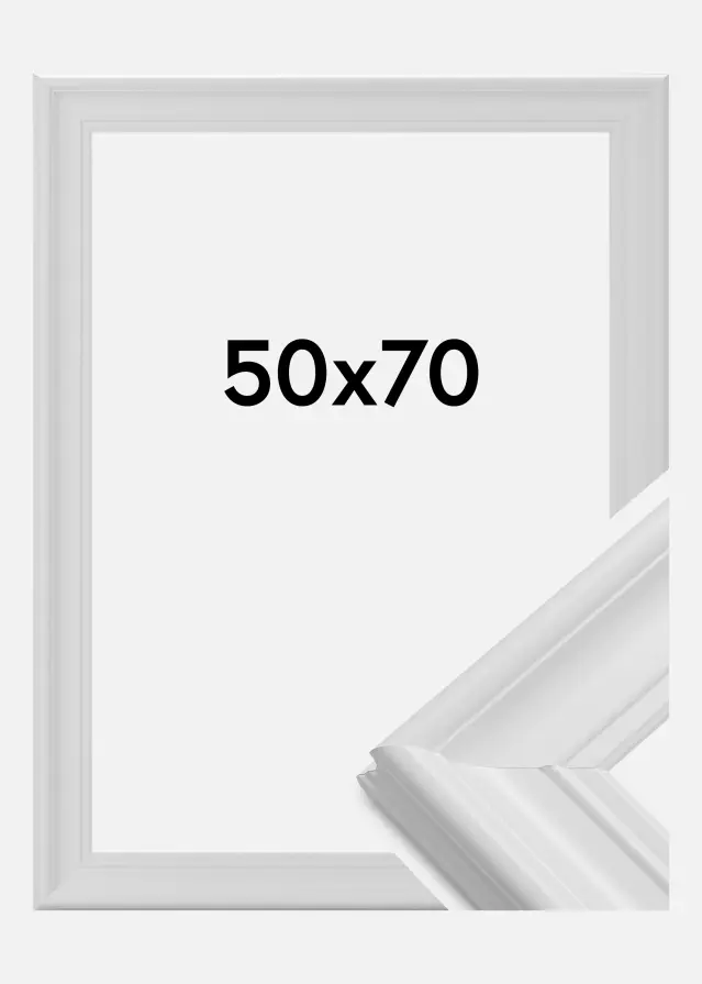 Okvir Mora Premium Akrilno steklo Bela 50x70 cm