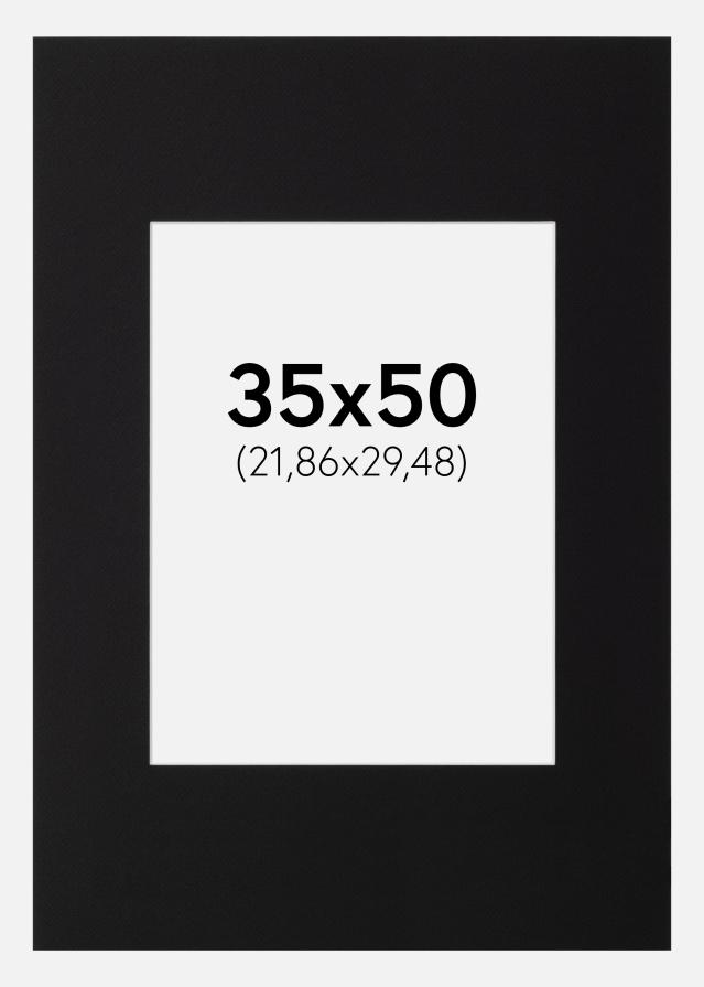 Paspartŭ Canson Črna Bel notranji rob 35x50 cm (21,86x29,48)