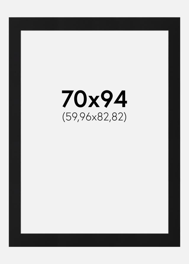 Paspartŭ Črni Standard (Belo Jedro) 70x94 cm (59,96x82,82)