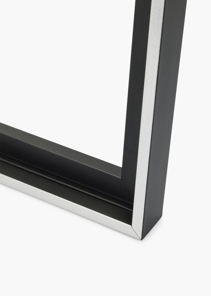 Okvir za platno Reno Črna / Srebrna 40x40 cm