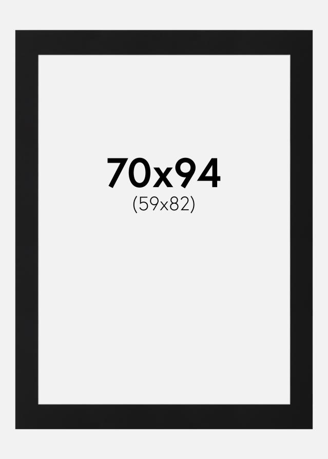 Paspartŭ Črni Standard (Belo Jedro) 70x94 cm (59x82)