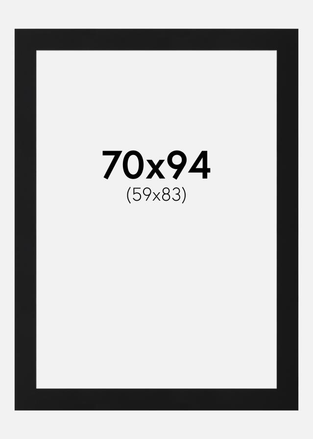 Paspartŭ Črni Standard (Belo Jedro) 70x94 cm (59x83)