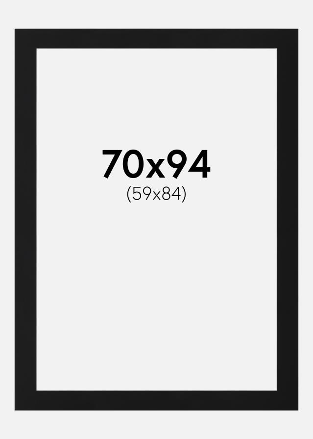 Paspartŭ Črni Standard (Belo Jedro) 70x94 cm (59x84)