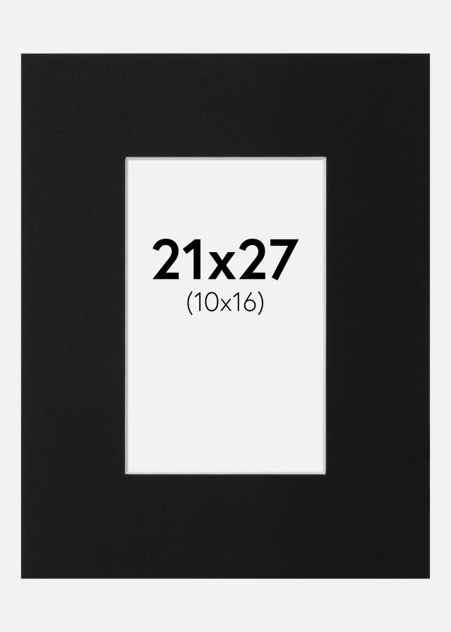 Paspartŭ Črni Standard (Belo Jedro) 21x27 cm (10x16)