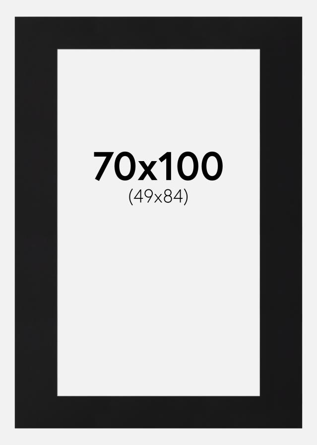 Paspartŭ Črni Standard (Belo Jedro) 70x100 cm (49x84)