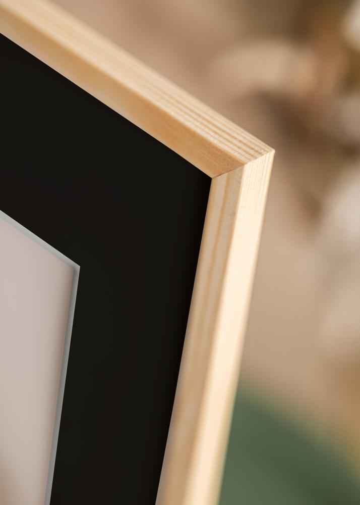 Okvir Galant Borova 40x50 cm - Paspartŭ Črna 12x16 inches