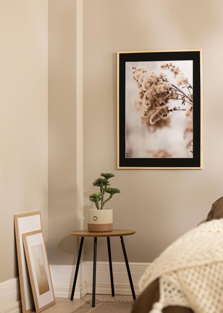 Okvir Galant Borova 40x50 cm - Paspartŭ Črna 12x16 inches