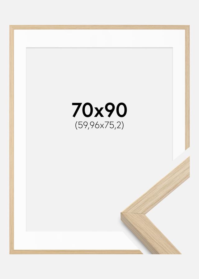 Okvir Grimsåker Hrast 70x90 cm - Paspartŭ Bela 24x30 inches