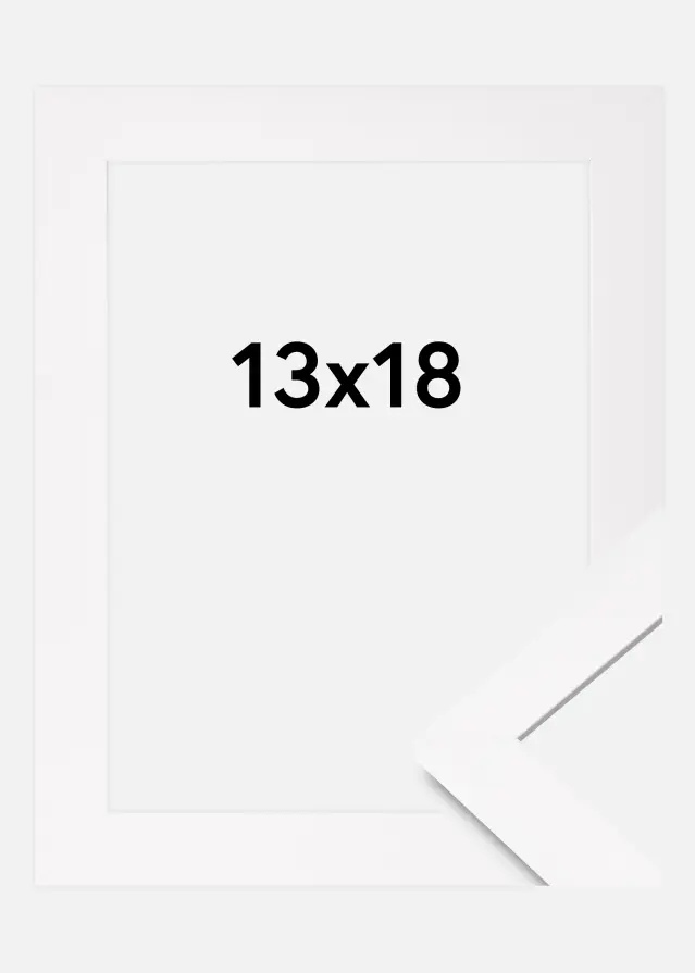 Okvir BGA Classic Akrilno steklo Bela 13x18 cm