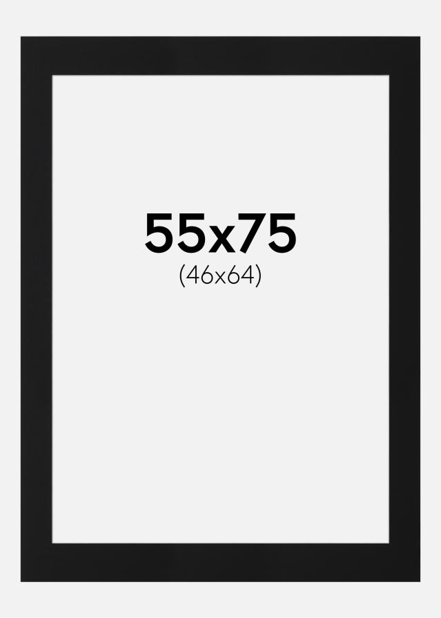 Paspartŭ Črni Standard (Belo Jedro) 55x75 cm (46x64)