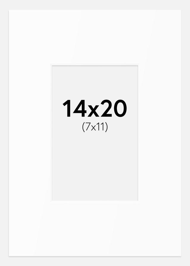 Paspartȗ Beli Standard (Belo Jedro) 14x20 cm (7x11)