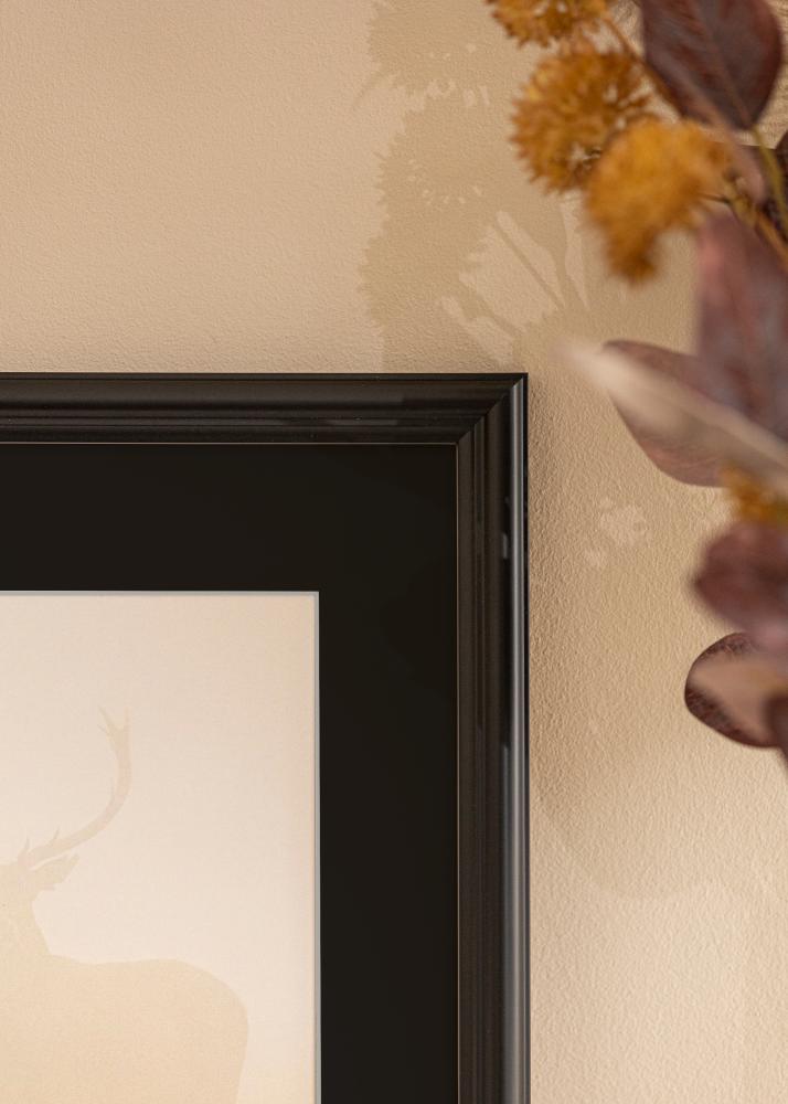 Okvir Siljan Črna 60x60 cm - Paspartŭ Črna 50x50 cm